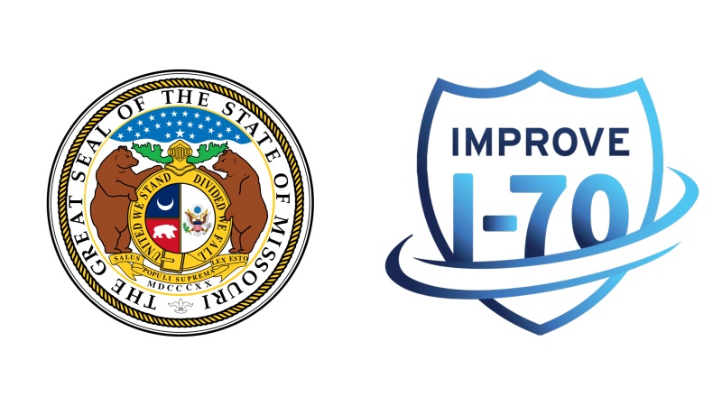 Missouri State Seal Improve I-70 Logo