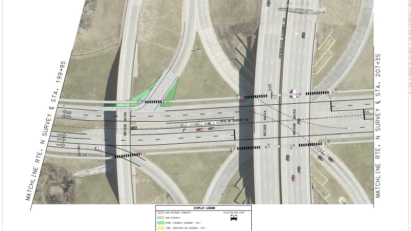 Map Showing Outline of Area to be Improved