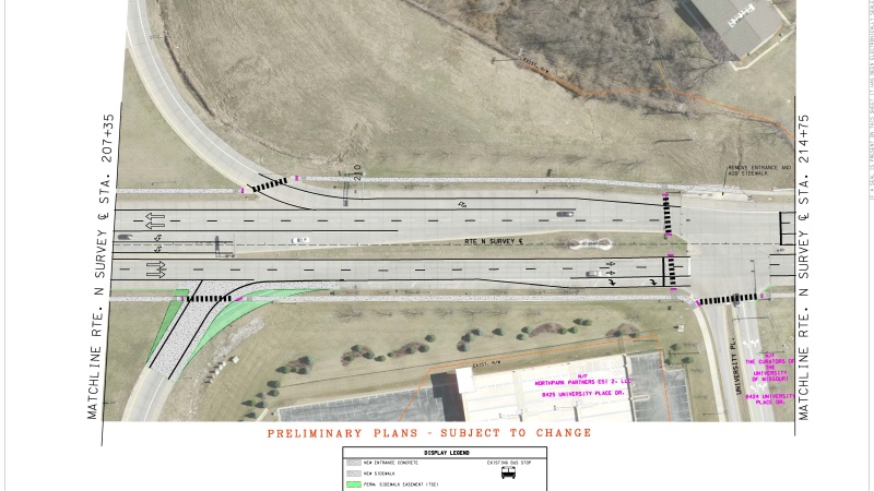 Map Showing Outline of Area to be Improved