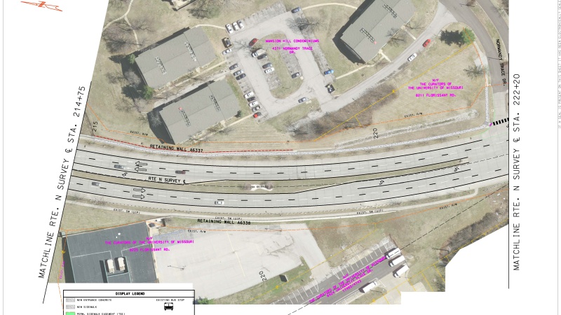 Map Showing Outline of Area to be Improved