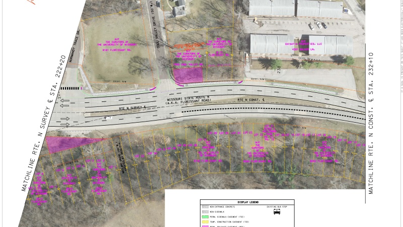 Map Showing Outline of Area to be Improved