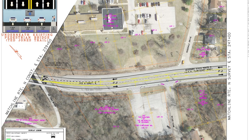 Map Showing Outline of Area to be Improved