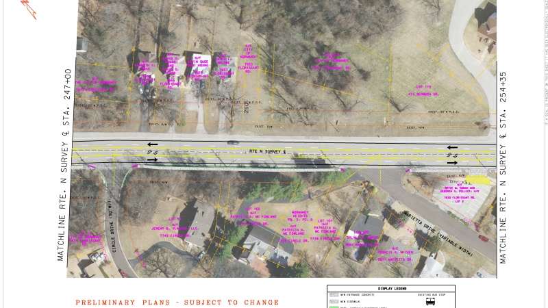 Map Showing Outline of Area to be Improved