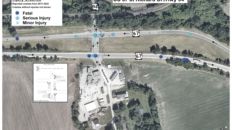 Map Showing Area