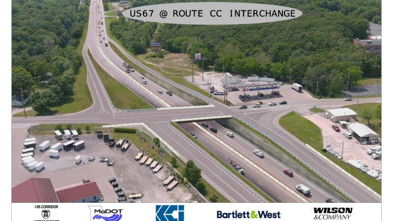 I-55 Route 67 at CC Interchange 