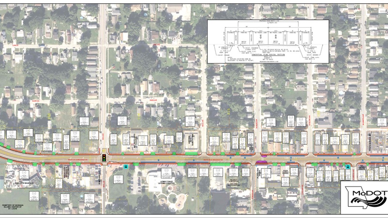 Route 231 conceptual plan Board 3 - Clyde to E. Cartwright