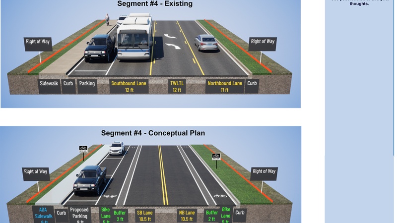 Route 231 typical roadway layout 4 - Hoffmeister to River City Casino Blvd.
