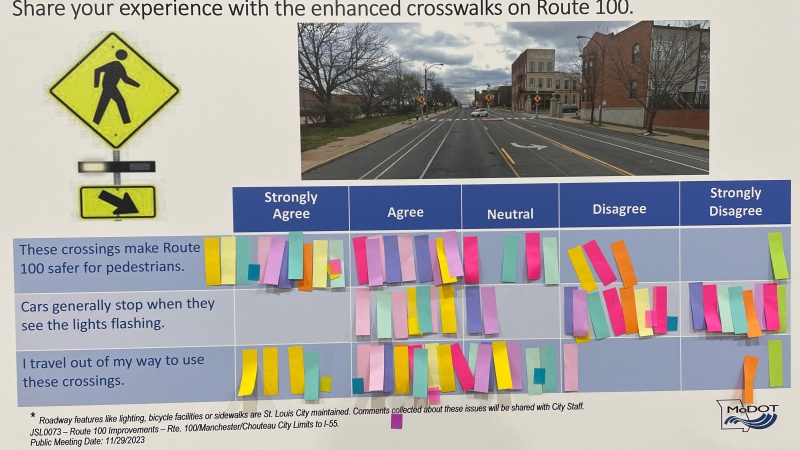 Route 100 Enhanced Crosswalks