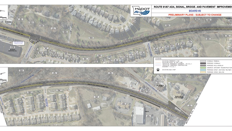 St. Louis Route 61-67 project between Lemay Woods and Old Lemay Ferry