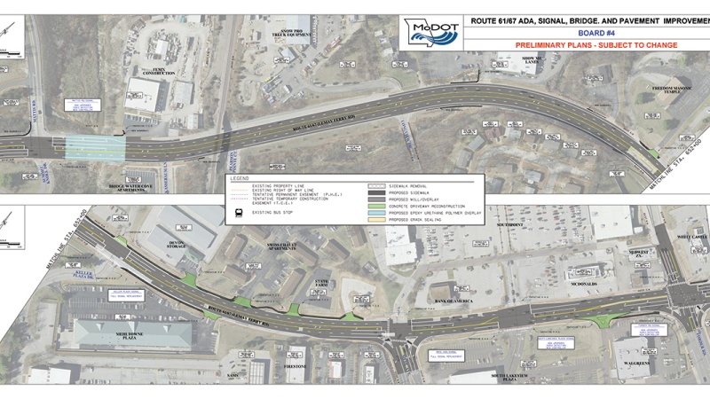 St. Louis Route 61-67 project between Mattis and Forder