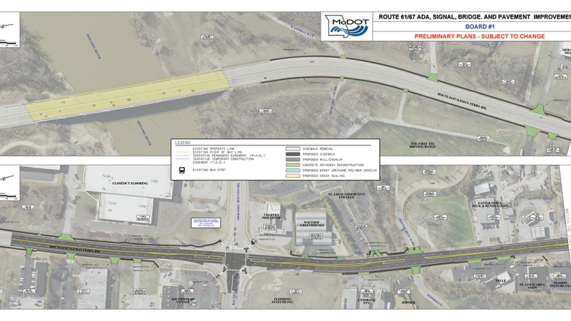 St. Louis Route 61-67 project between Memamec River and Southcrest