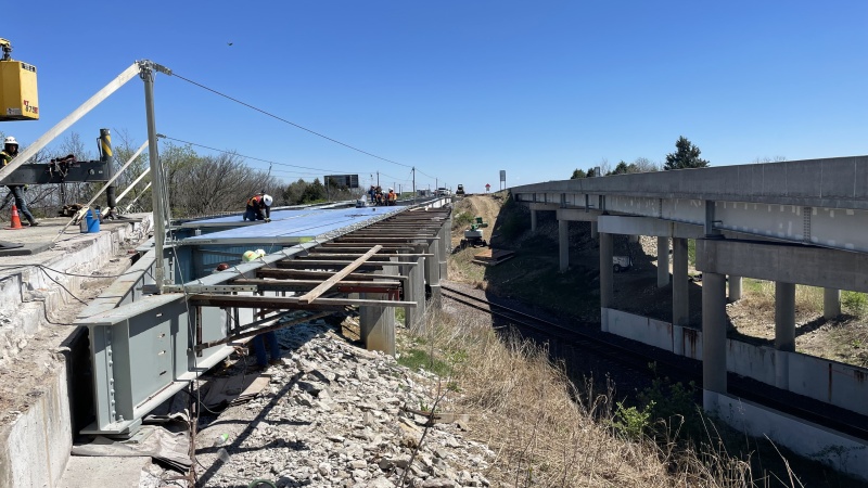 Bridge Rehab Progress - April 2024