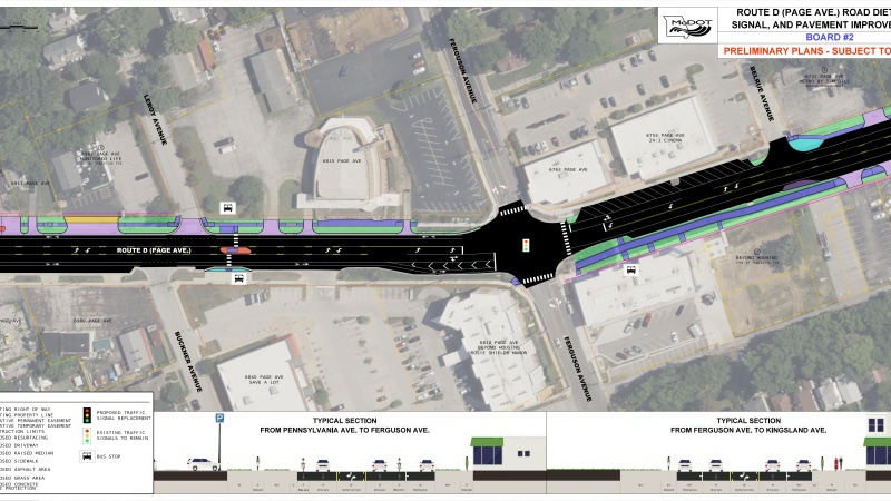 Map outlining proposed updates.