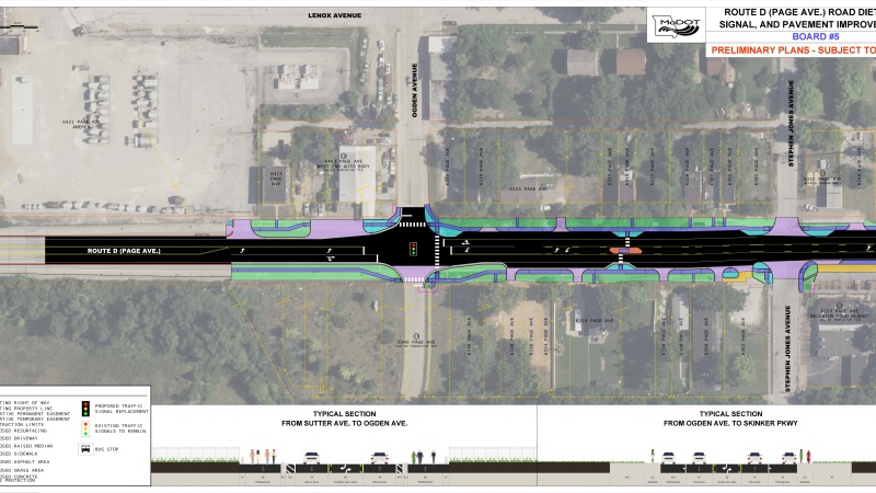 Map outlining proposed updates