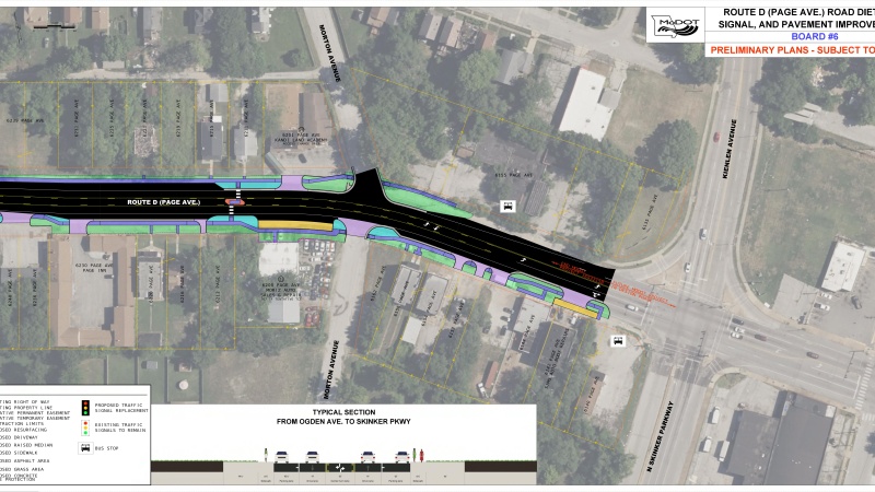 Map outlining proposed updates.