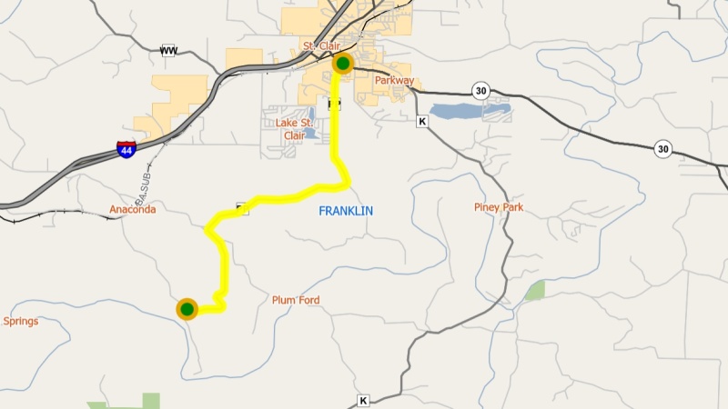 Route PP Map 