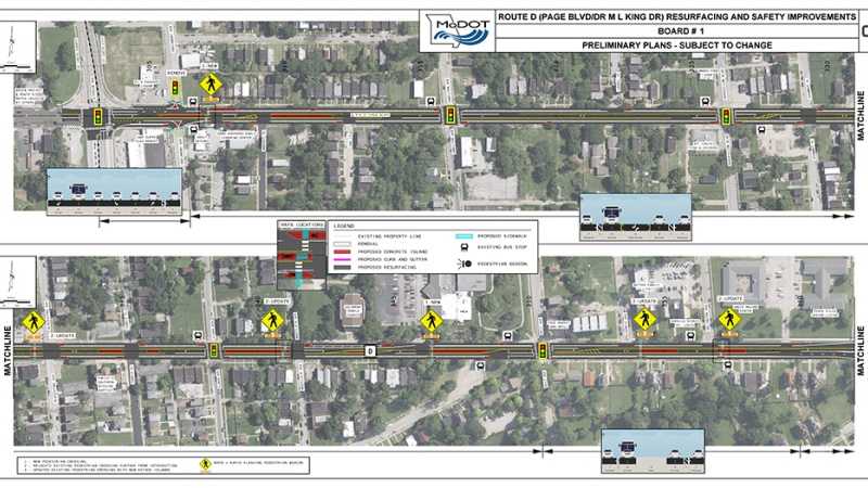 Route D, St. Louis City, 2026 - City limits to Arlington