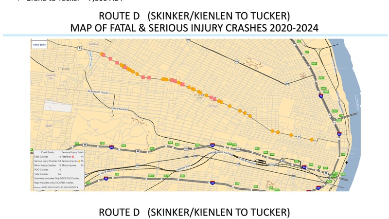 Route D, St. Louis City, Crash Overview