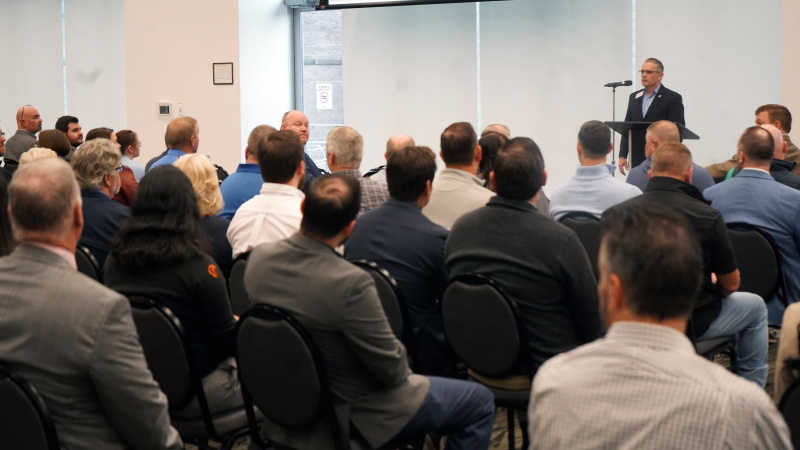 Tom Blair introducing Transportation Update