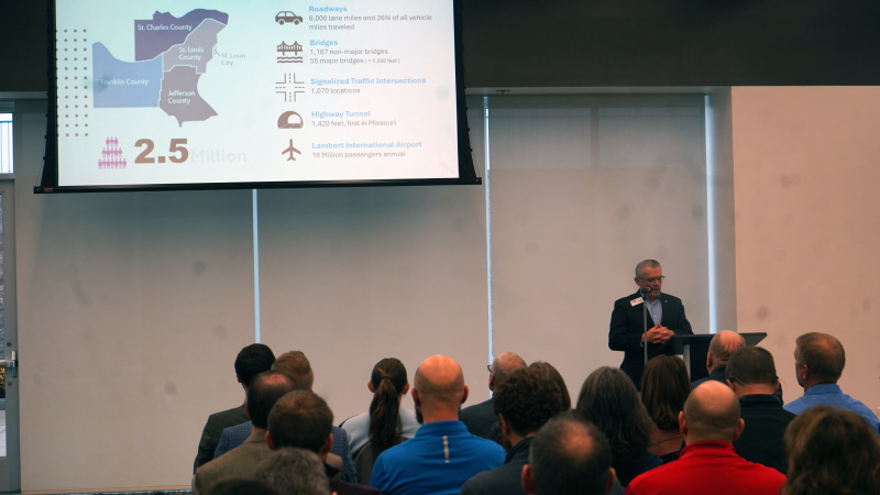 Tom Blair introducing Transportation Update