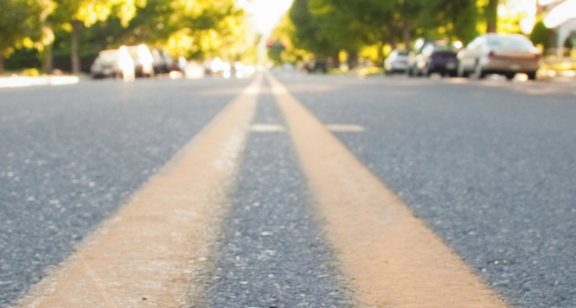 two-lane highway from ground level